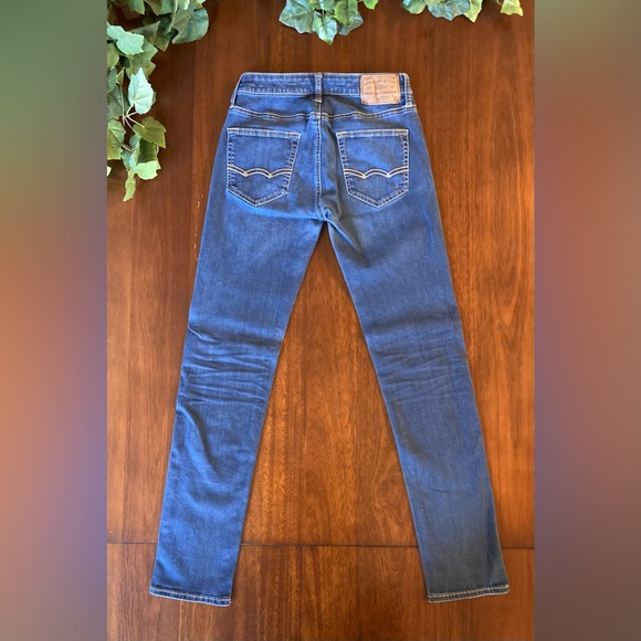 Men’s Blue Extreme Flex Skinny Jeans Size 28 x 32 - Picture 2 of 3